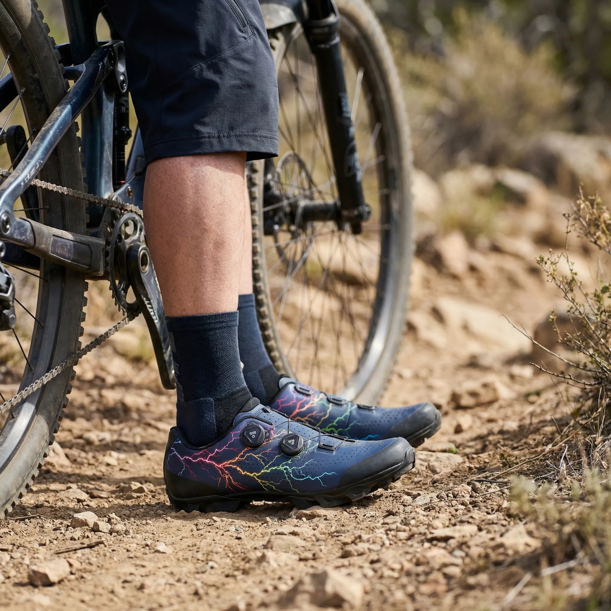 Zapatillas de Ciclismo para Bicicleta de Montaña Compatibles con SPD