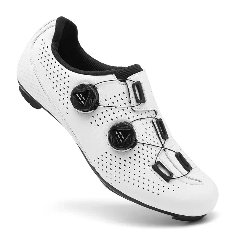 Zapatillas de ciclismo unisex con cierre giratorio – Ligeras y cómodas
