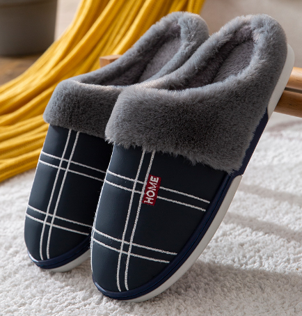 Zapatillas de estar por casa cálidas y elegantes para hombre