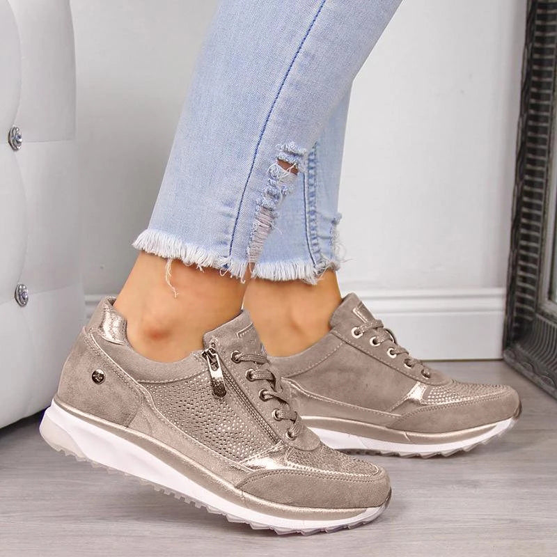 Zapatillas de paseo para mujer con diseño moderno y suela antideslizante