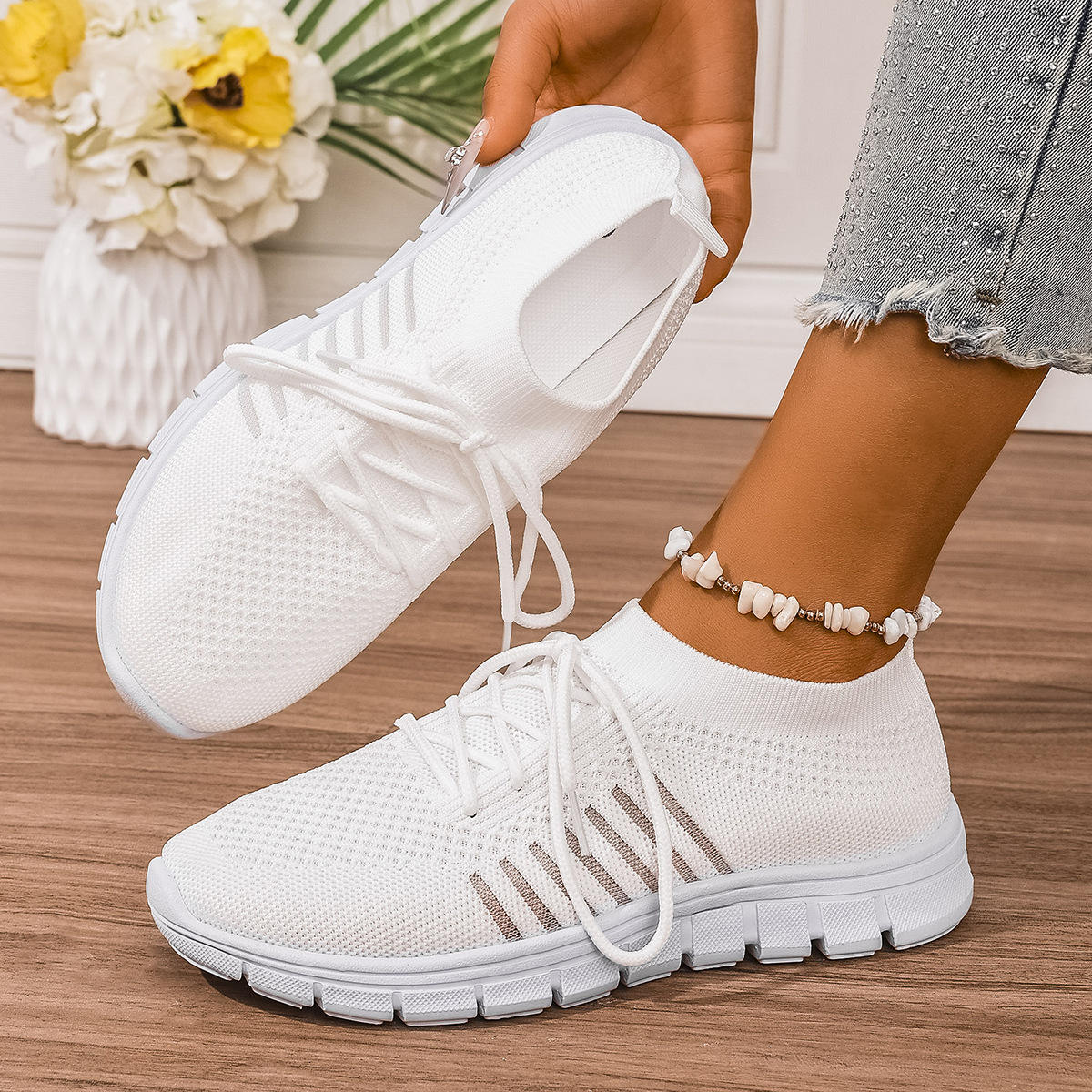 Zapatillas deportivas compactas para mujer