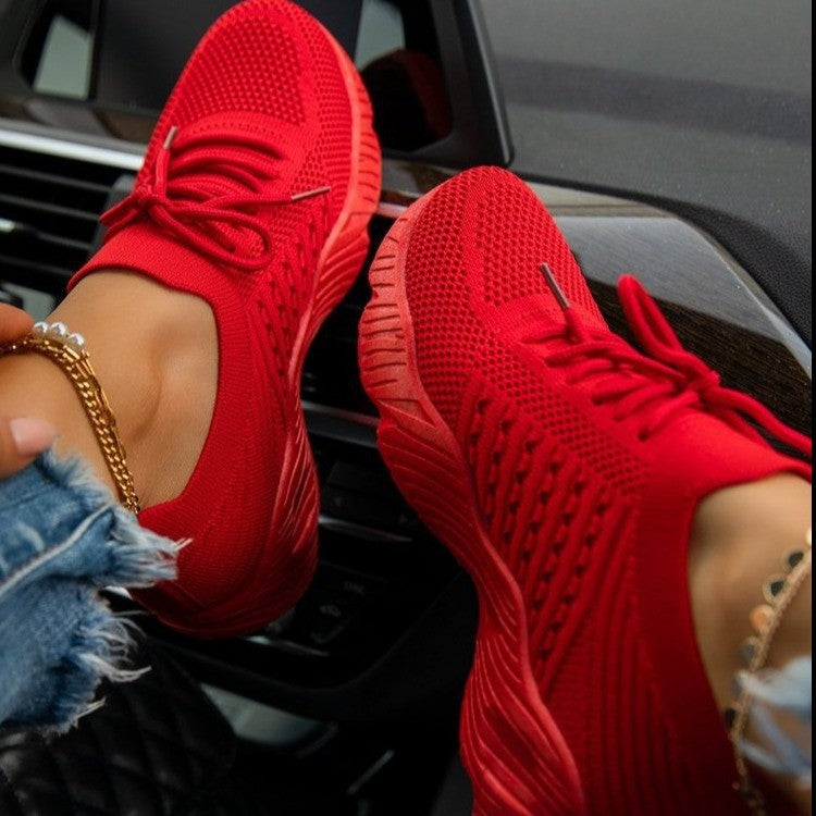 Zapatillas deportivas de punto ortopédicas para mujer