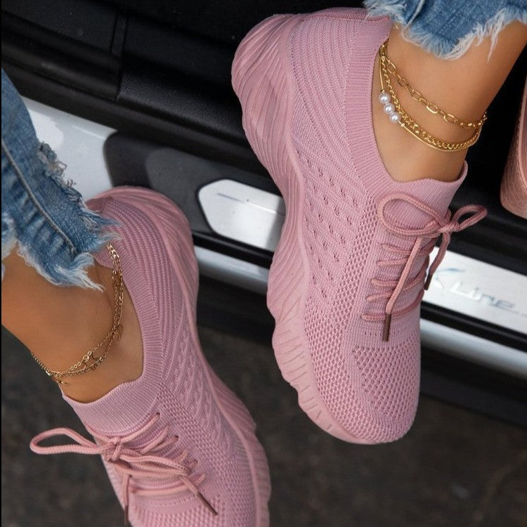 Zapatillas deportivas de punto ortopédicas para mujer