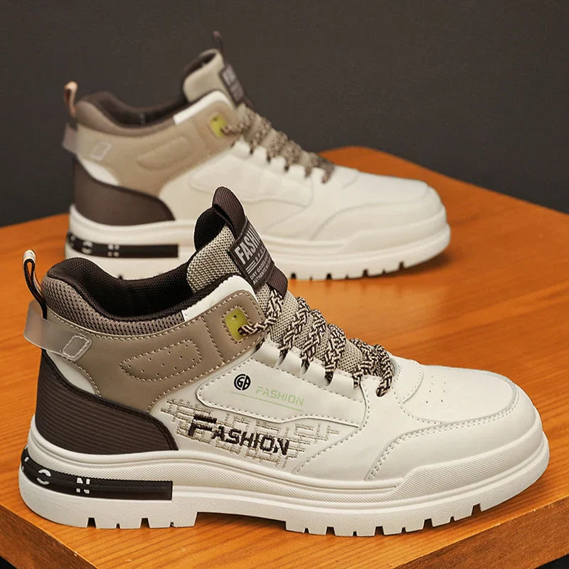 Zapatillas deportivas ortopédicas de caña alta con borde acolchado