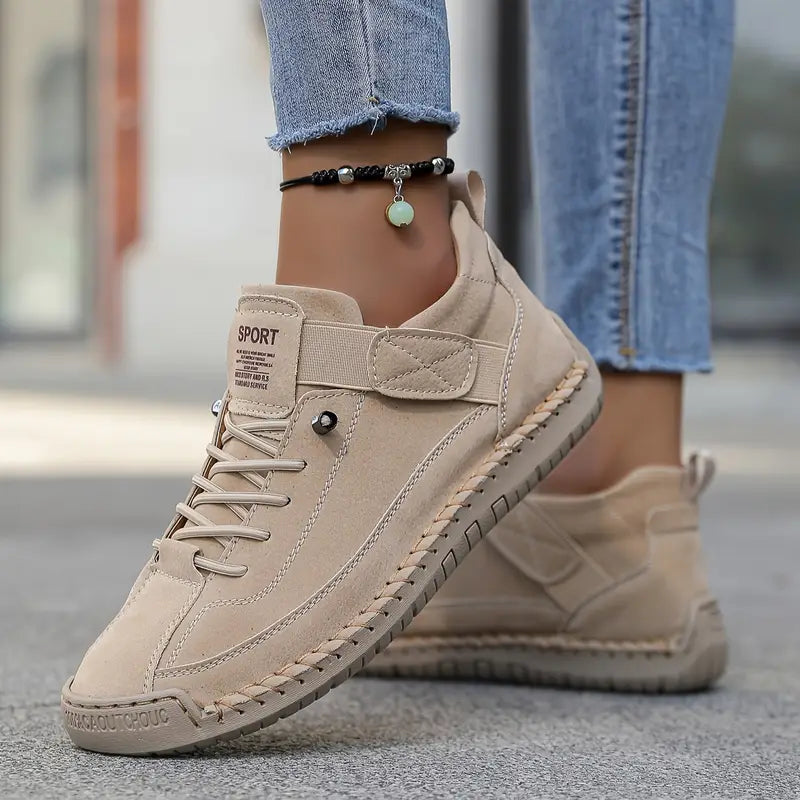 Zapatillas deportivas para mujer con suela ortopédica e inserciones elásticas