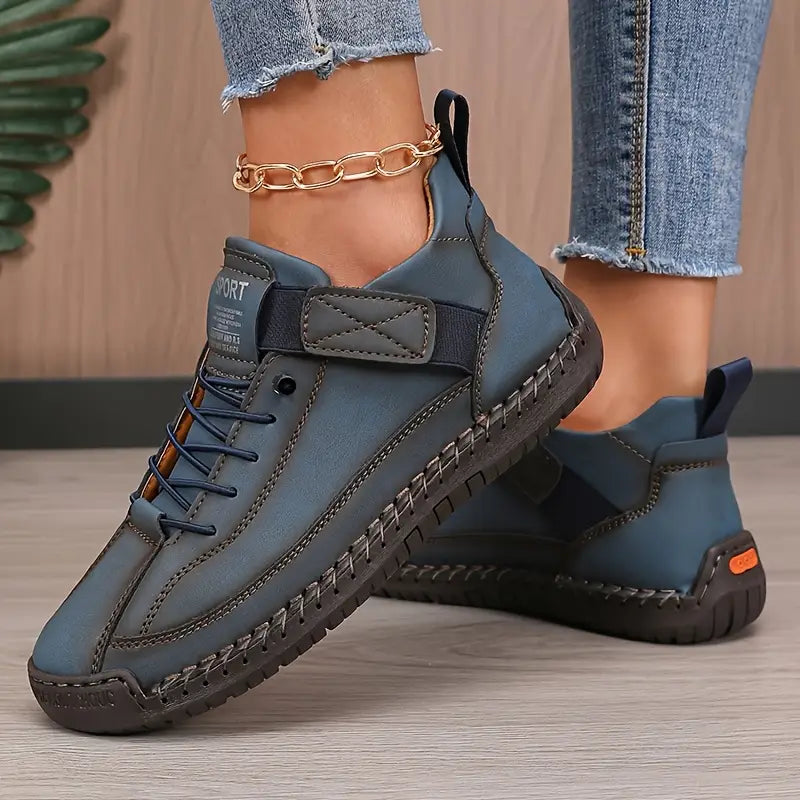 Zapatillas deportivas para mujer con suela ortopédica e inserciones elásticas