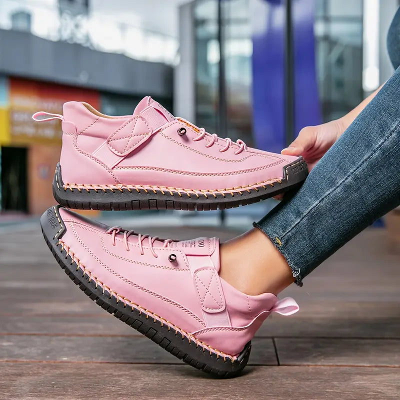 Zapatillas deportivas para mujer con suela ortopédica e inserciones elásticas