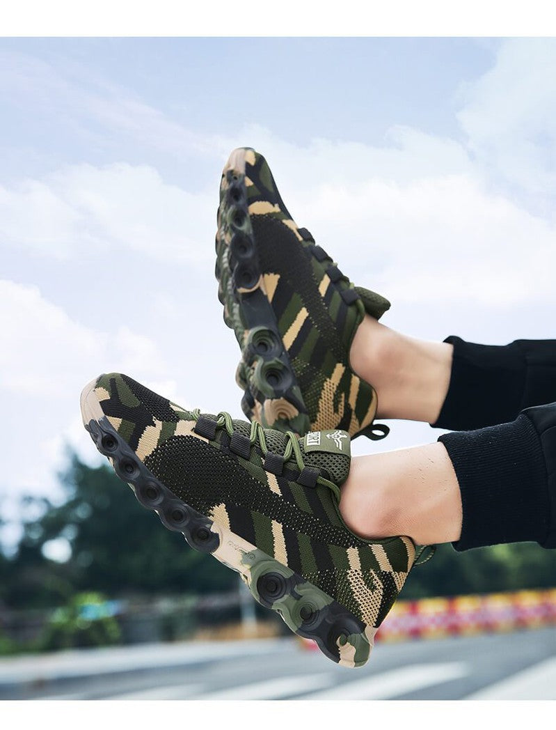 Zapatillas deportivas transpirables con estampado de camuflaje