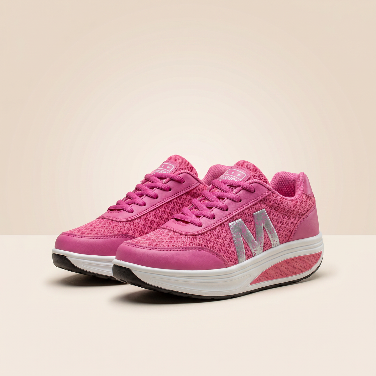 Zapatillas deportivas transpirables de textil para mujer | Cómodo calzado ortopédico para caminar