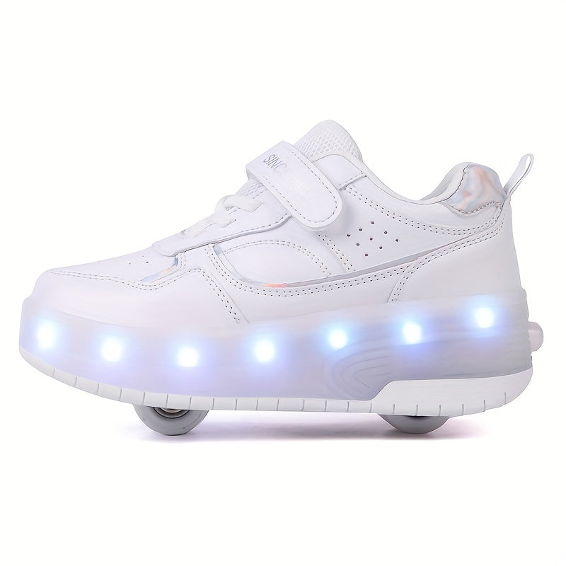 Zapatillas infantiles con luces y ruedas