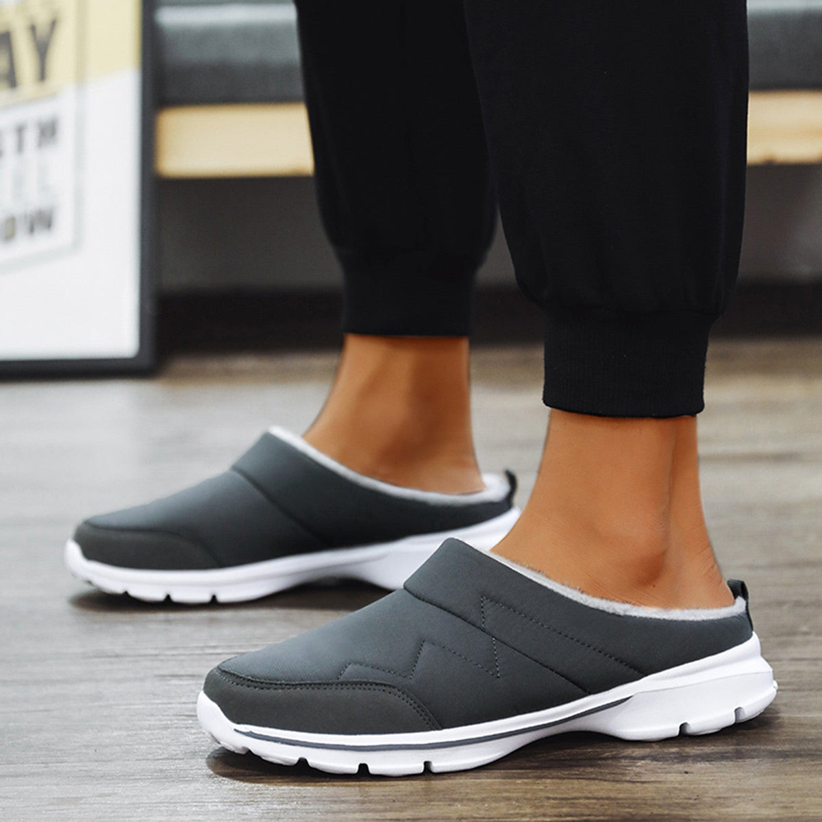 Zapatillas ortopédicas de casa para hombre con suela firme y antideslizante para mayor comodidad