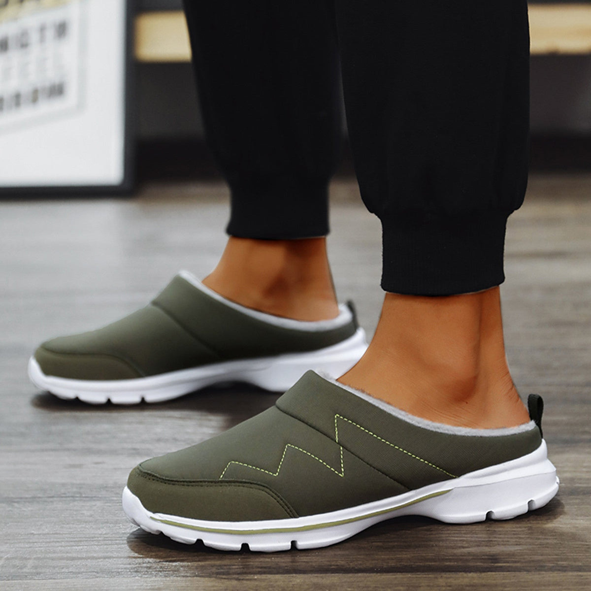 Zapatillas ortopédicas de casa para hombre con suela firme y antideslizante para mayor comodidad
