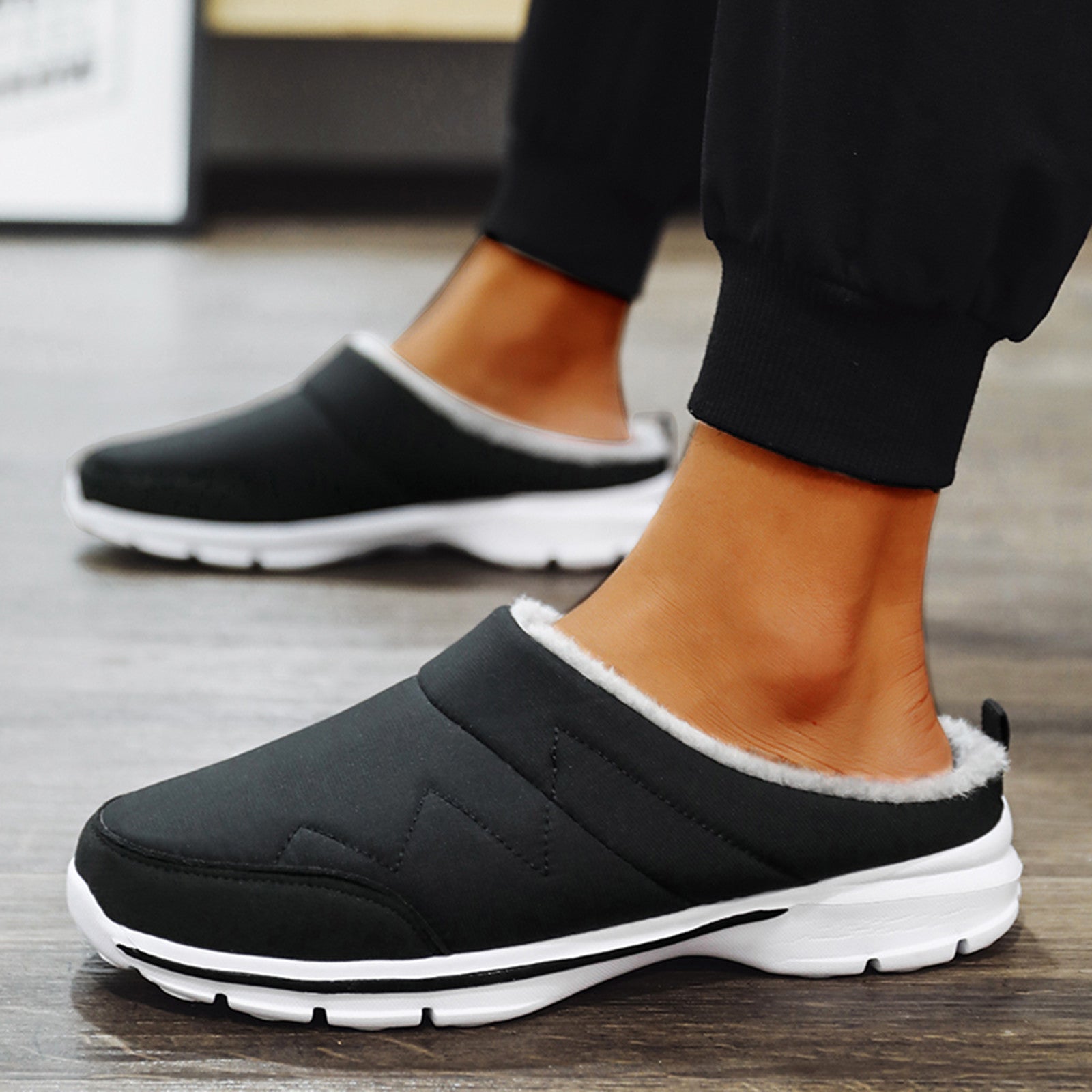 Zapatillas ortopédicas de casa para hombre con suela firme y antideslizante para mayor comodidad