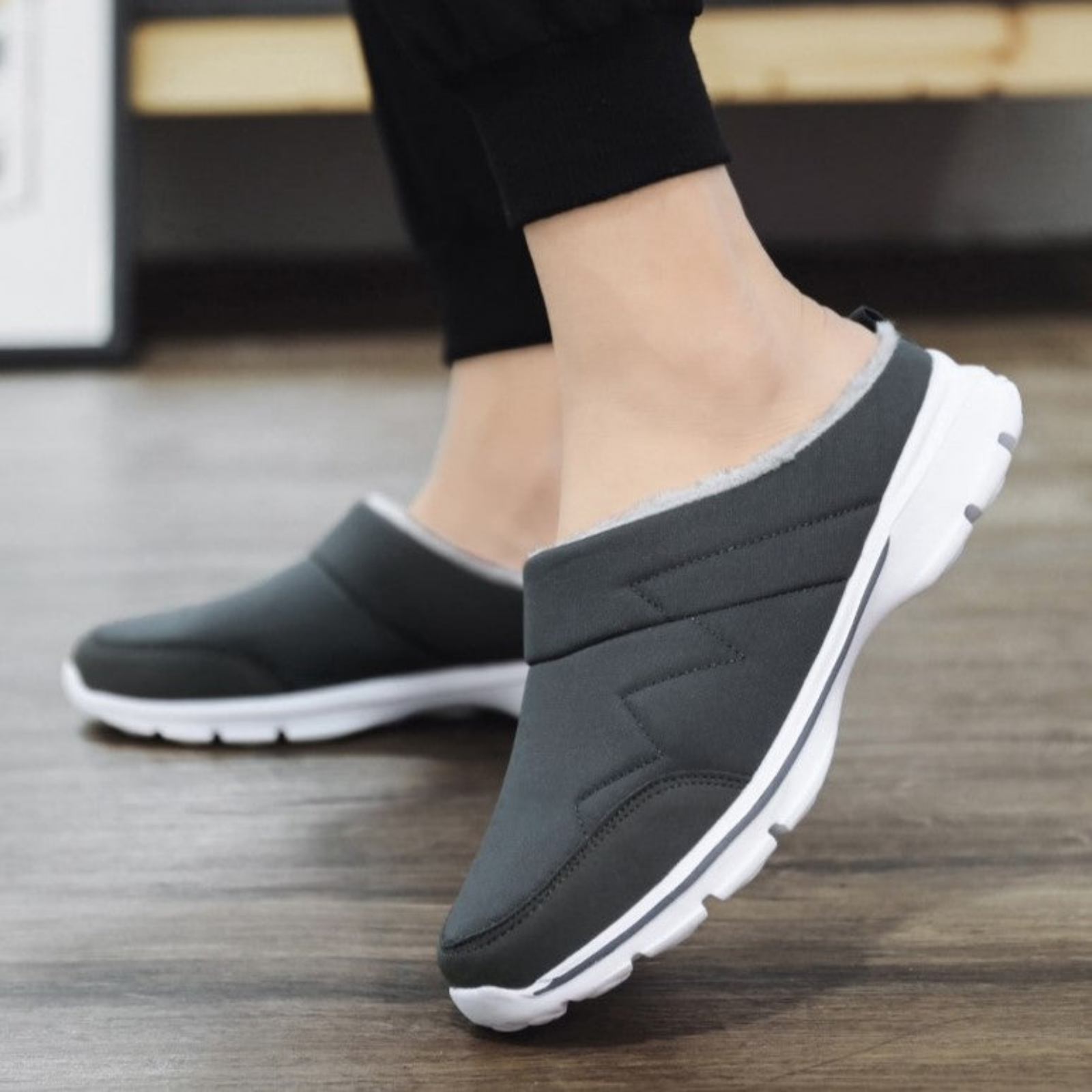 Zapatillas ortopédicas de casa para hombre con suela firme y antideslizante para mayor comodidad