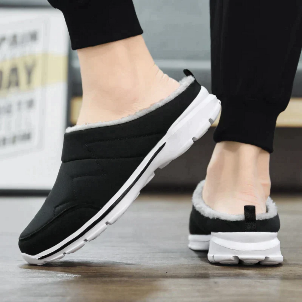 Zapatillas ortopédicas de casa para hombre con suela firme y antideslizante para mayor comodidad