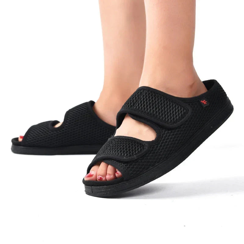 Zapatos anchos para diabéticos para mujer - Ajuste extra ancho para pies hinchados