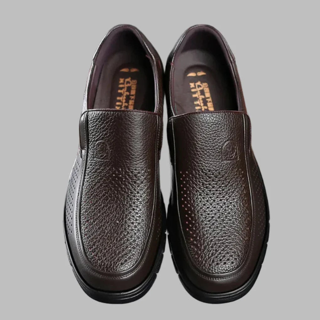 Zapatos casuales para hombre de cuero genuino