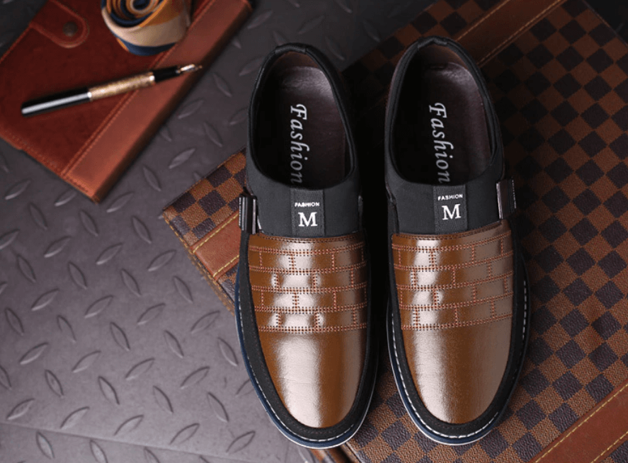 Zapatos de cuero transpirables para hombre