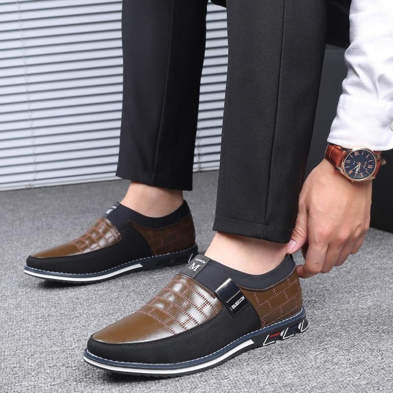 Zapatos de cuero transpirables para hombre