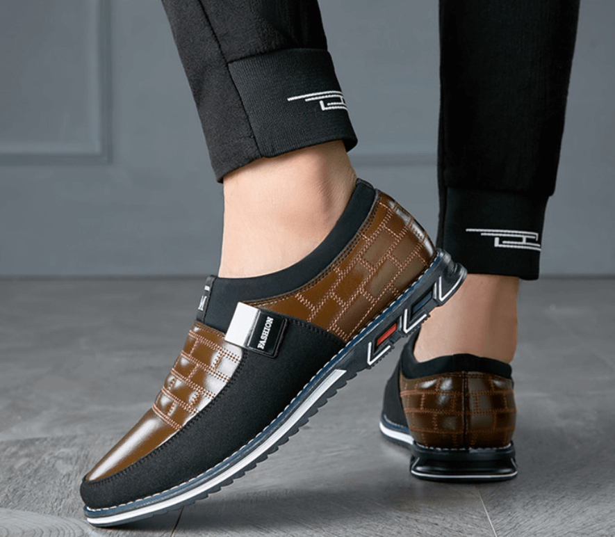 Zapatos de cuero transpirables para hombre