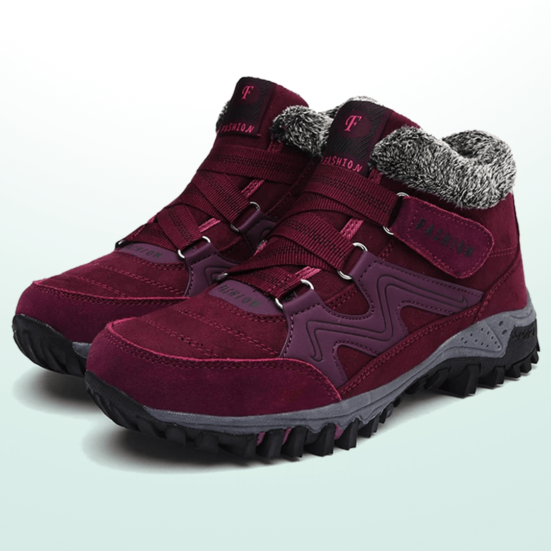 Zapatos de invierno impermeables para mujer con forro cálido
