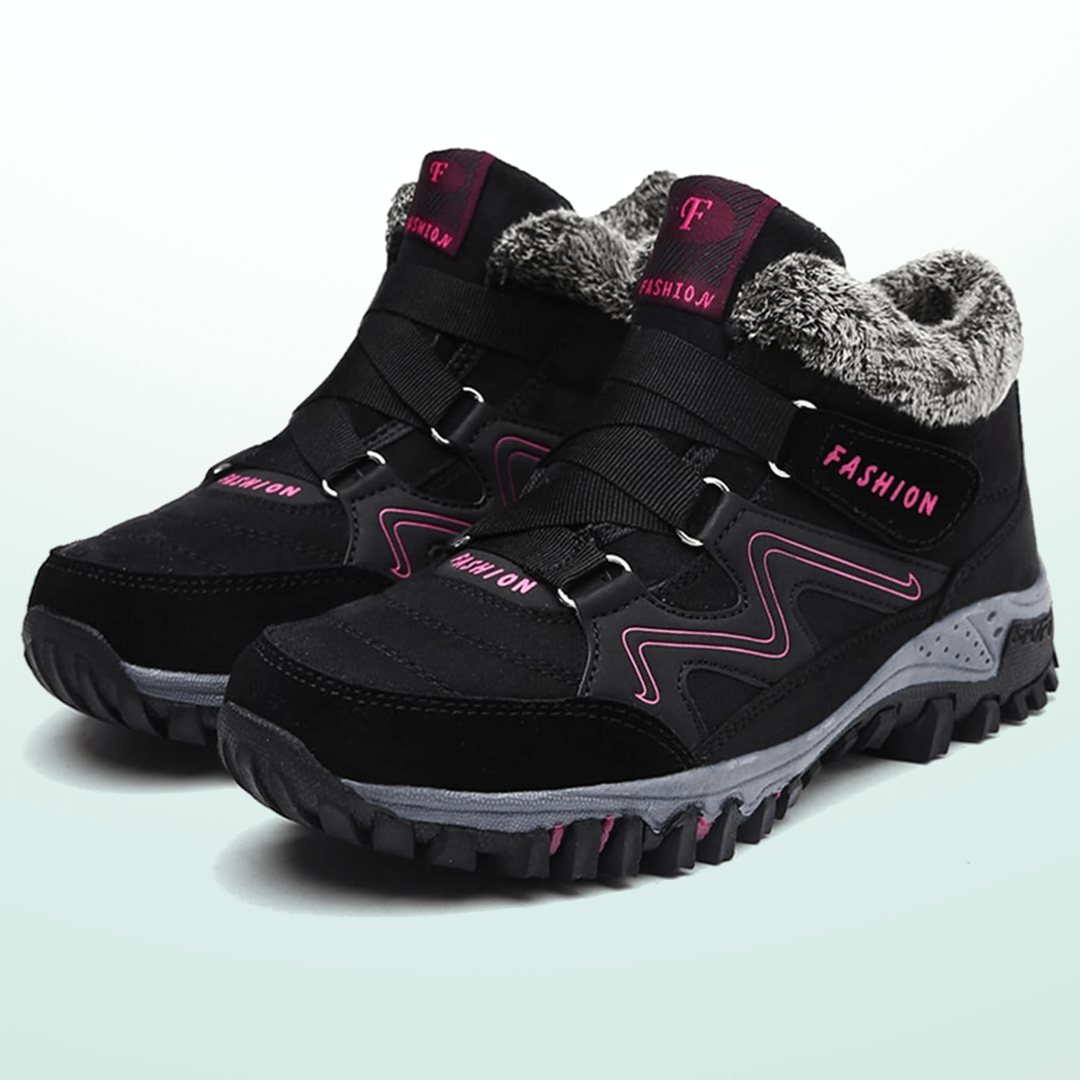 Zapatos de invierno impermeables para mujer con forro cálido