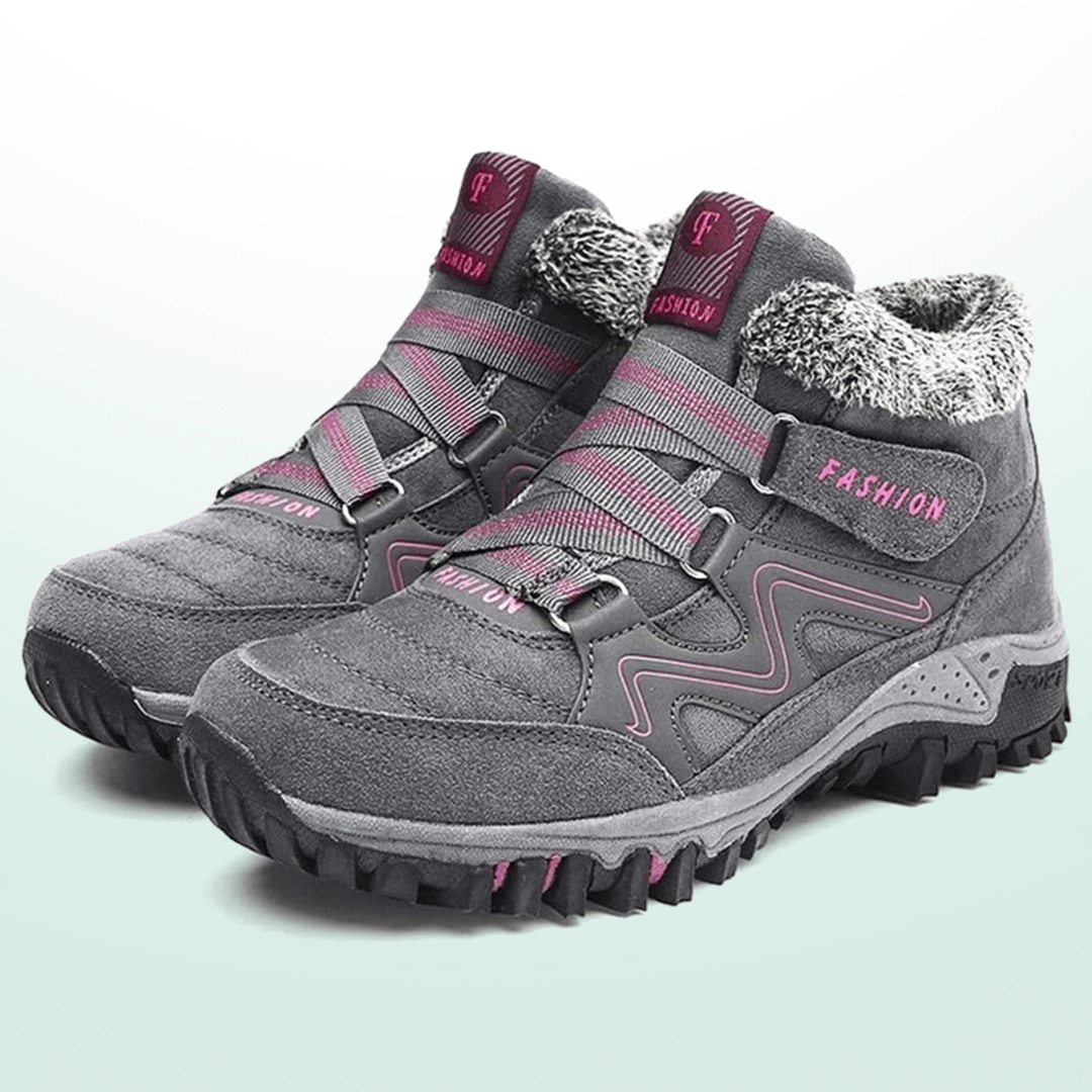 Zapatos de invierno impermeables para mujer con forro cálido