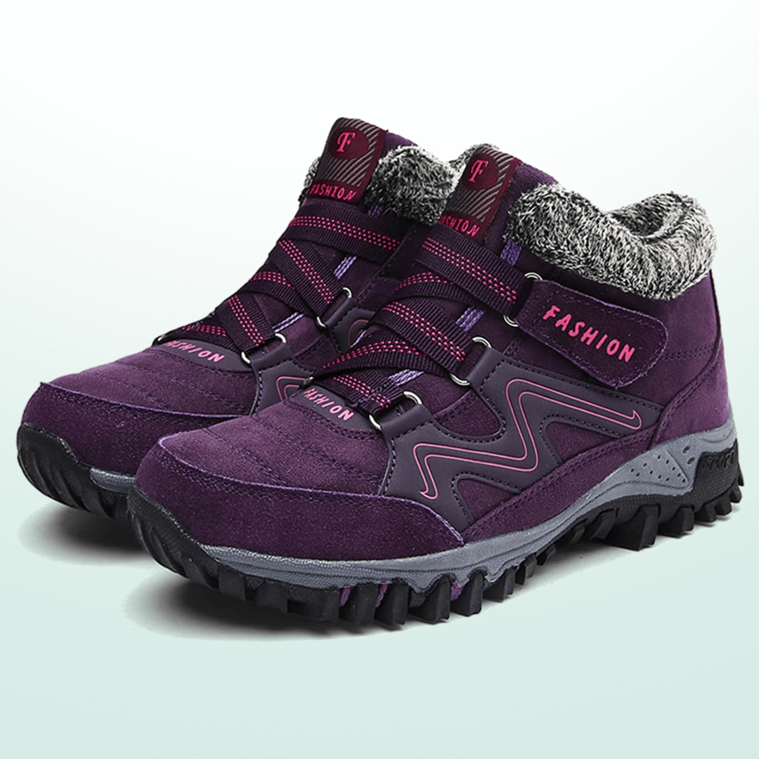 Zapatos de invierno impermeables para mujer con forro cálido