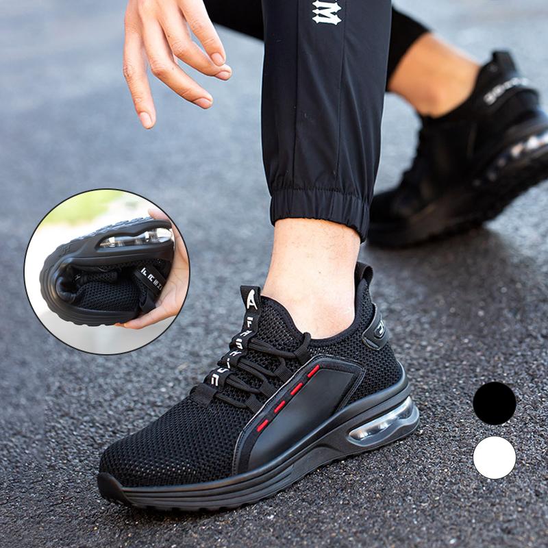 Zapatos de Seguridad Transpirables para Hombre con Puntera de Acero y Suela Reforzada