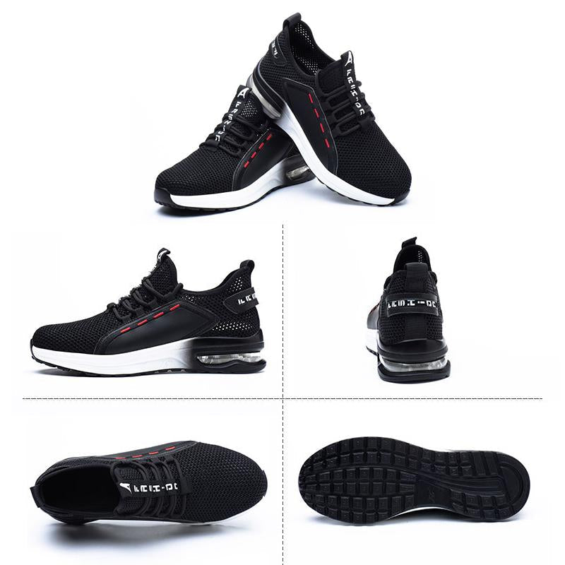 Zapatos de Seguridad Transpirables para Hombre con Puntera de Acero y Suela Reforzada