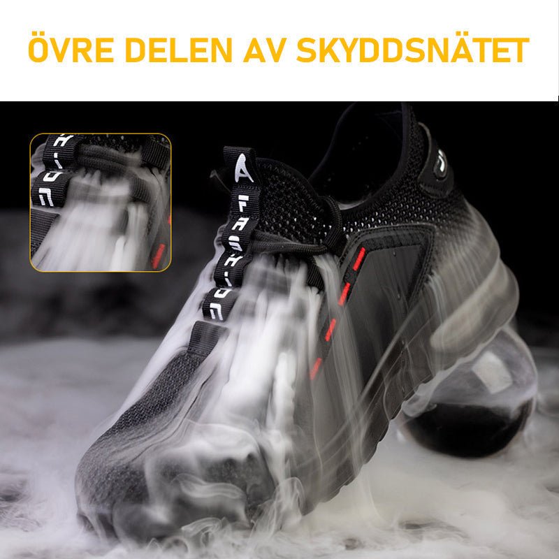 Zapatos de Seguridad Transpirables para Hombre con Puntera de Acero y Suela Reforzada