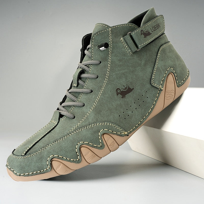 Zapatos descalzos cómodos y antideslizantes de cuero genuino (Unisex)