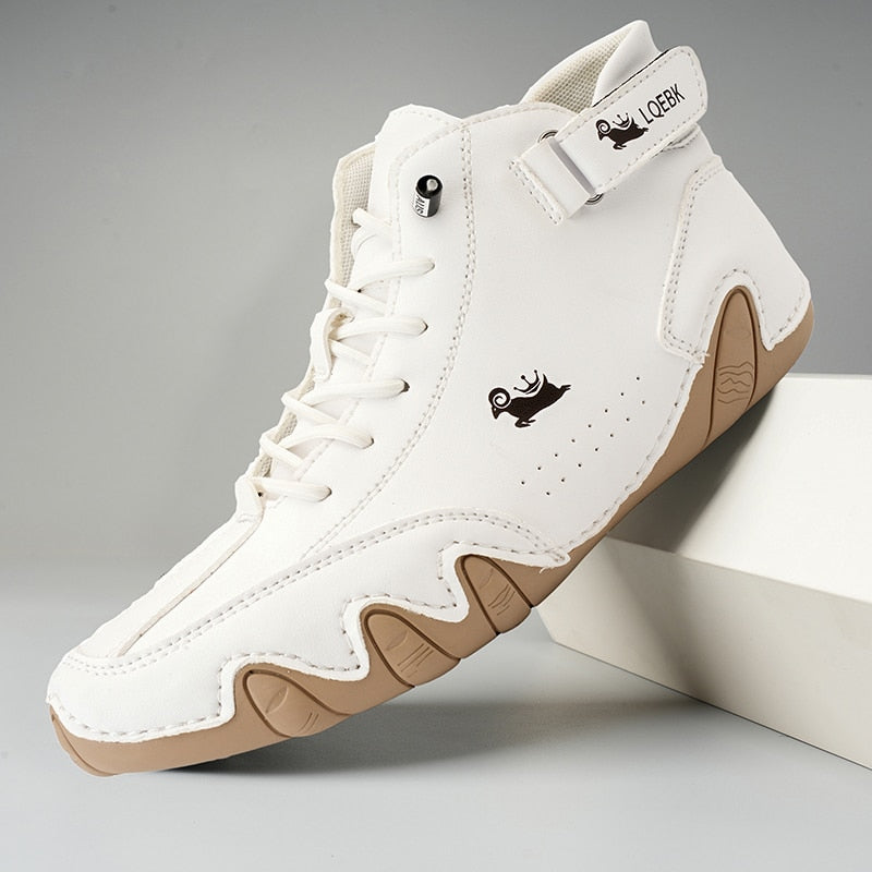 Zapatos descalzos cómodos y antideslizantes de cuero genuino (Unisex)