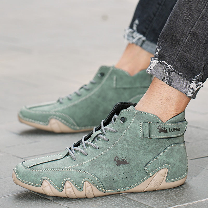 Zapatos descalzos cómodos y antideslizantes de cuero genuino (Unisex)