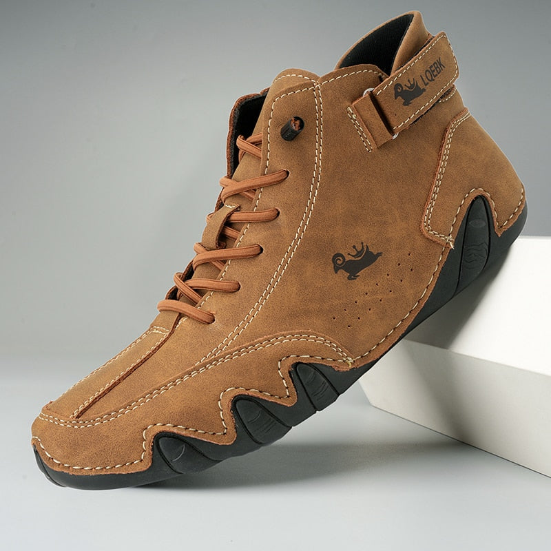 Zapatos descalzos cómodos y antideslizantes de cuero genuino (Unisex)