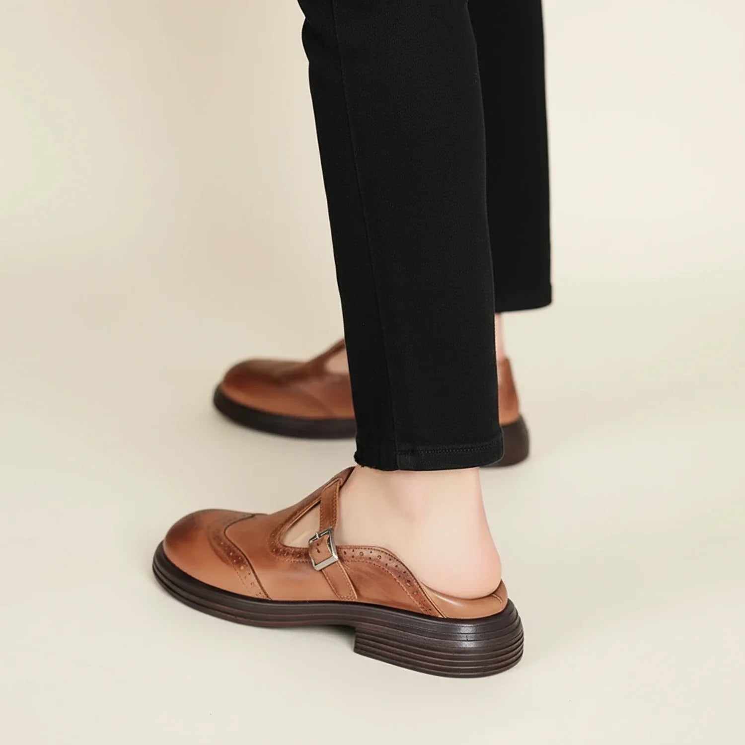 Zapatos Mary Jane clásicos para mujer con correa en T