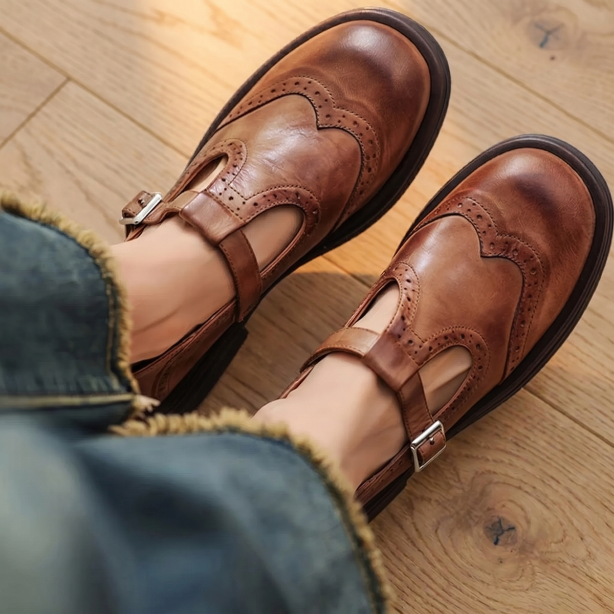 Zapatos Mary Jane ortopédicos de piel para mujer | Calzado cómodo para todo el día