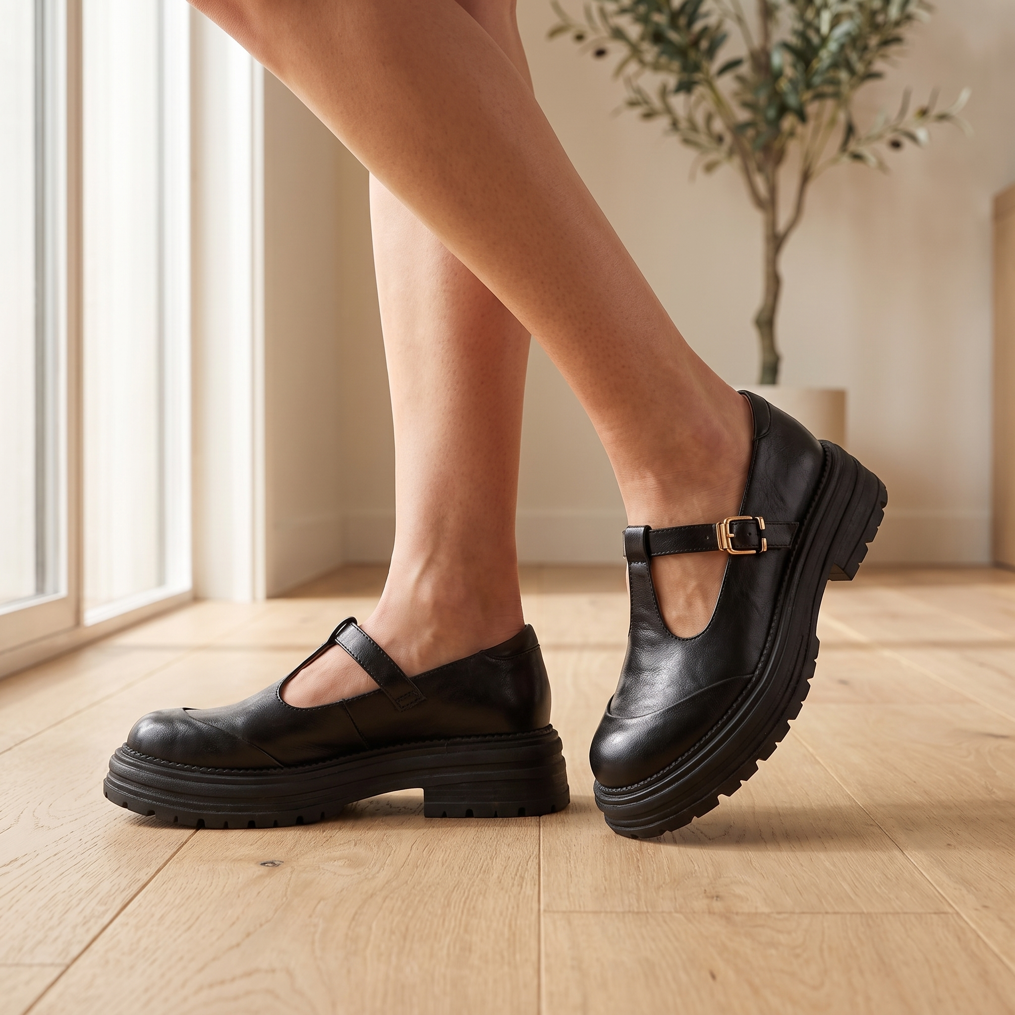 Zapatos Ortopédicos Mary Jane para Mujer | Correa Ajustable