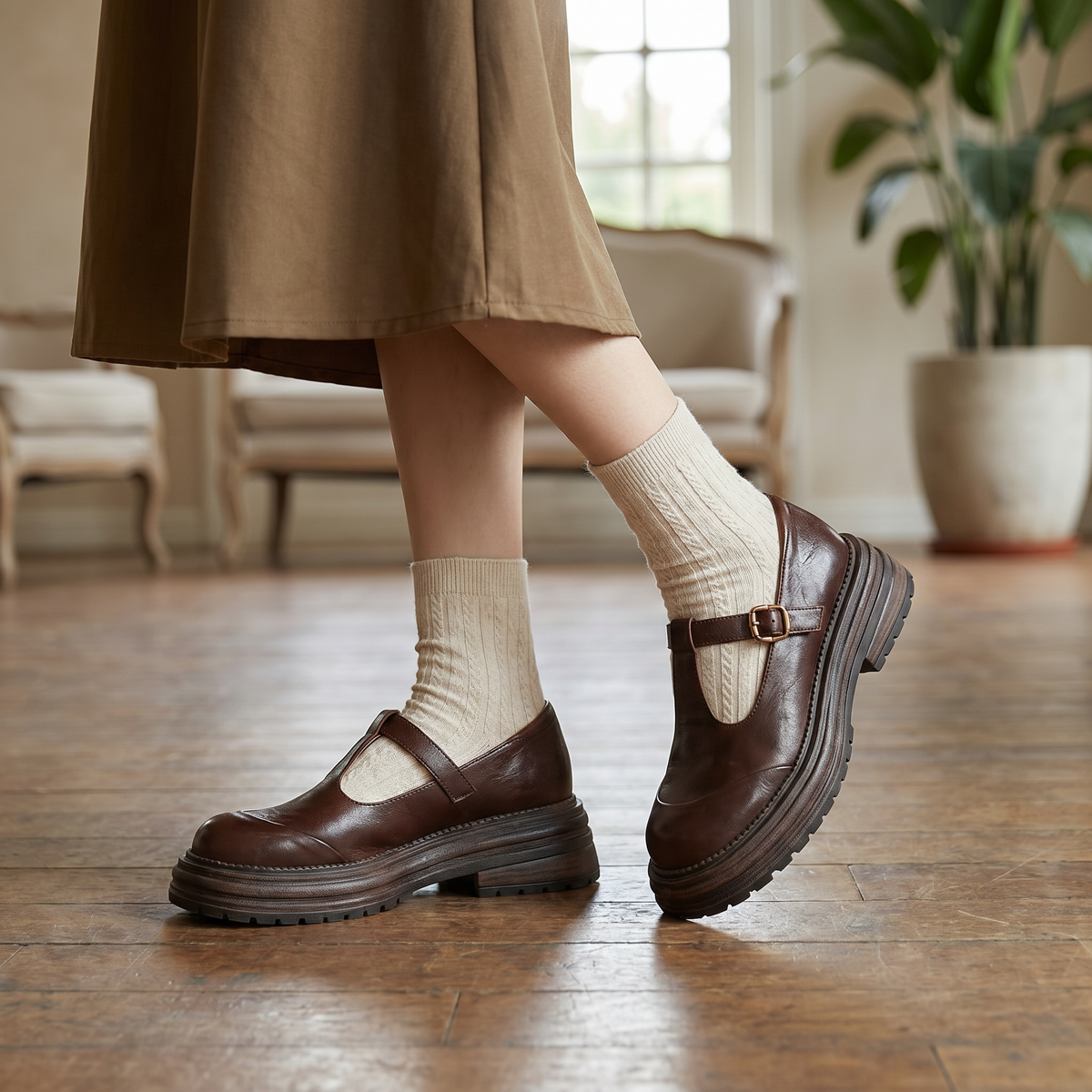 Zapatos Ortopédicos Mary Jane para Mujer | Correa Ajustable