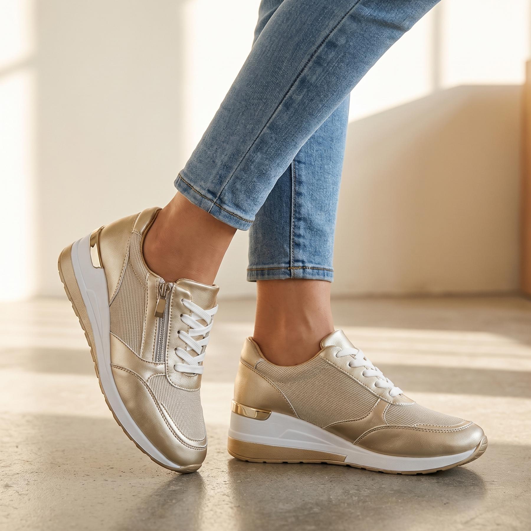 Zapatos ortopédicos para mujer con diseño ergonómico y suela acolchada