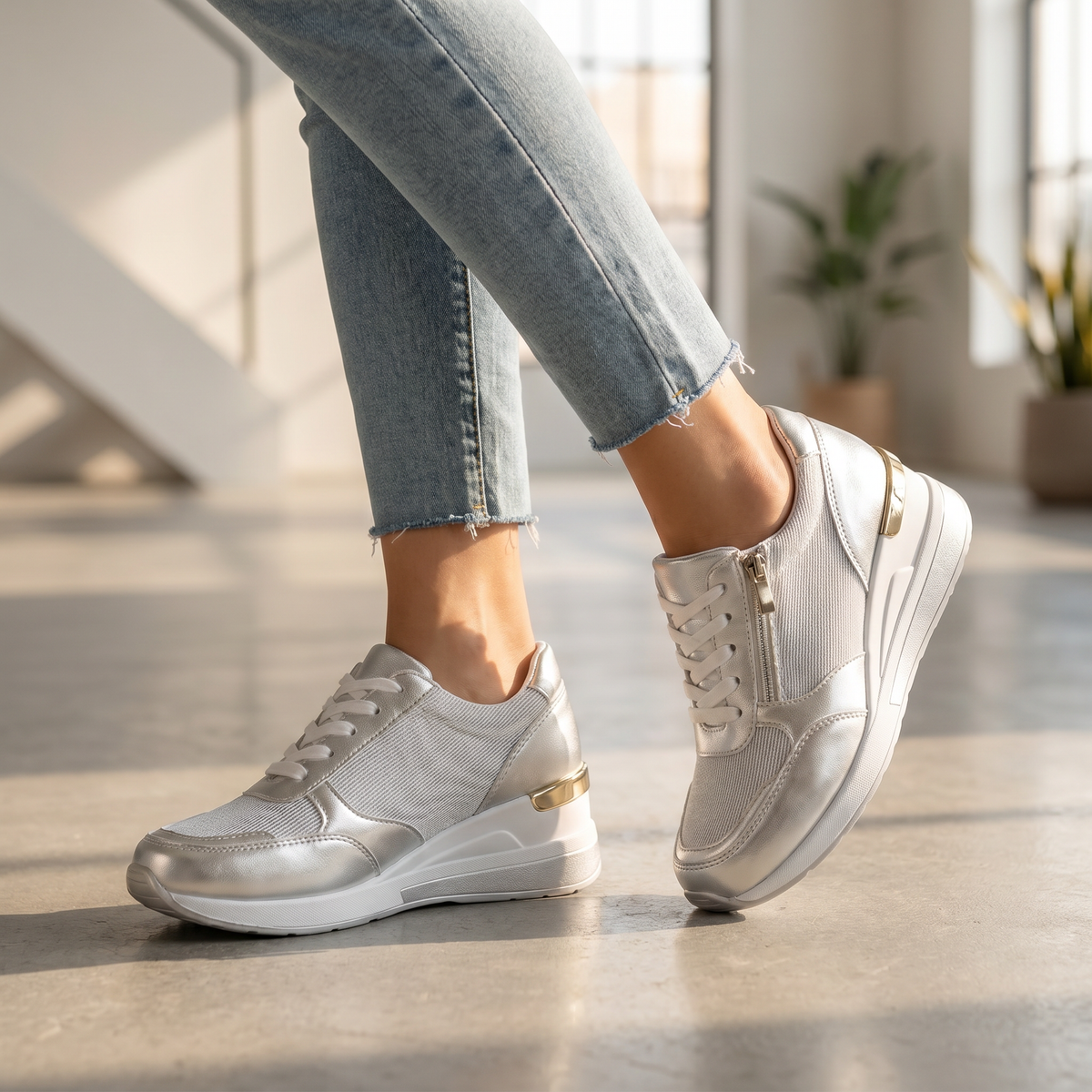 Zapatos ortopédicos para mujer con diseño ergonómico y suela acolchada