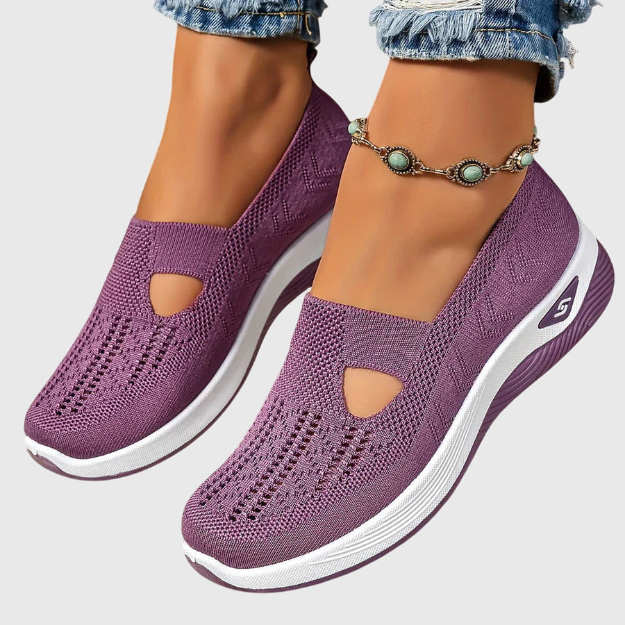 Zapatos ortopédicos slip-on con soporte y diseño transpirable para uso diario