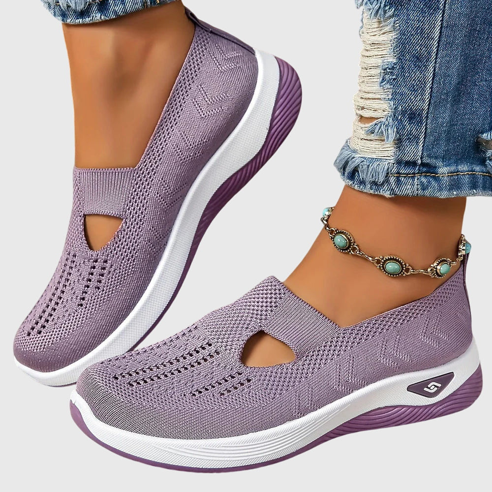 Zapatos ortopédicos slip-on con soporte y diseño transpirable para uso diario