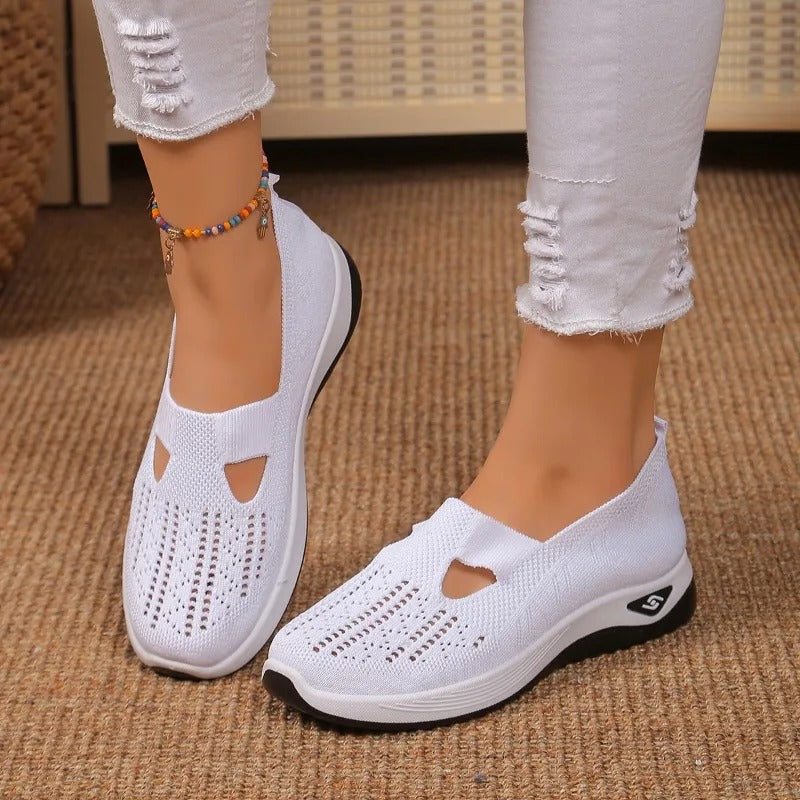 Zapatos ortopédicos slip-on con soporte y diseño transpirable para uso diario
